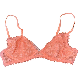 Victoria's Secret Coral Lace BraletteSize Medium Lined